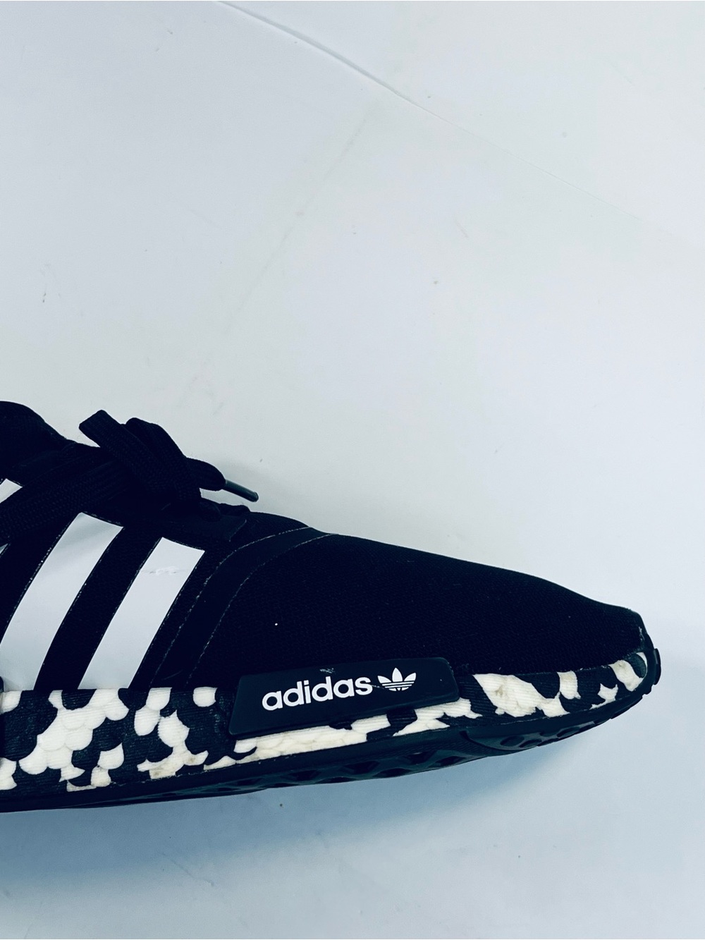 Adidas Youth NMD R 1 Running Shoes #GW9594 Black White Speckled Boys:6 Sneakers - Picture 6 of 15